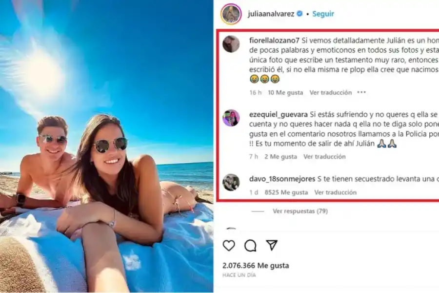 Los seguidores de Julián desconfían que el jugador haya sido el autor de dicho posteo.