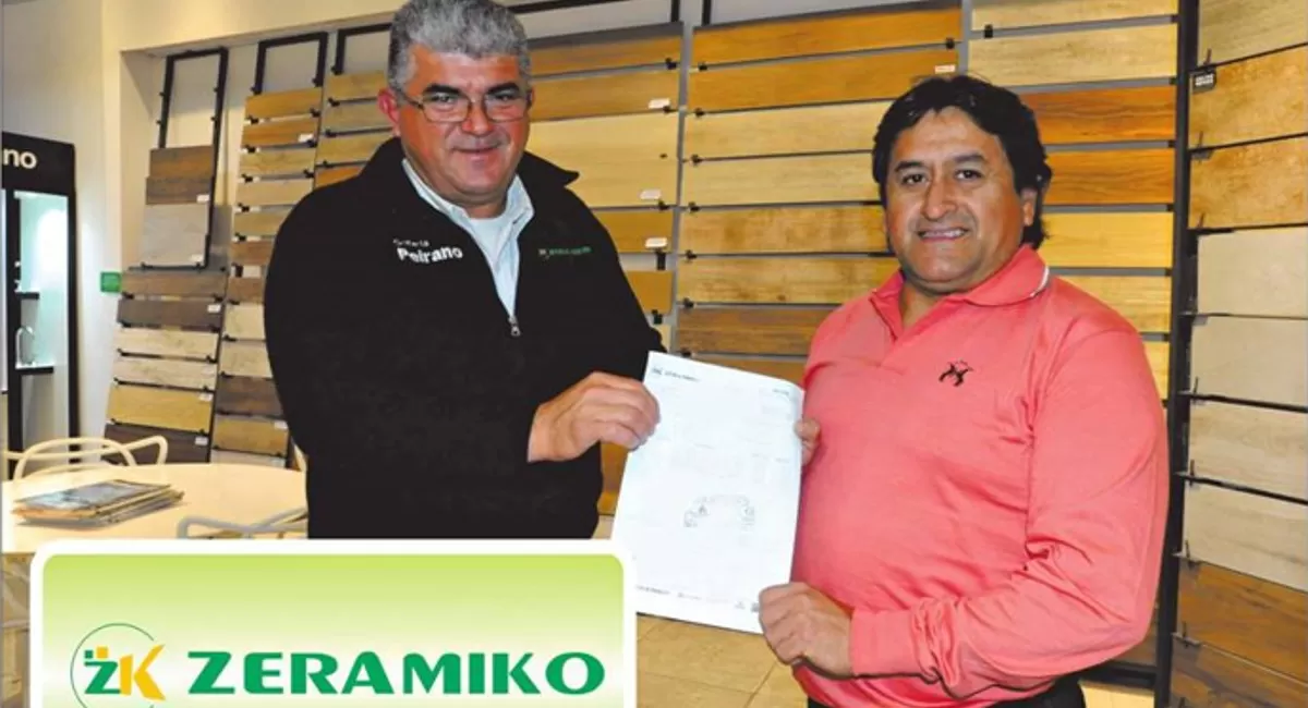 Omar Rolando Corti ganó una orden de compra de $30.000 en Zeramiko