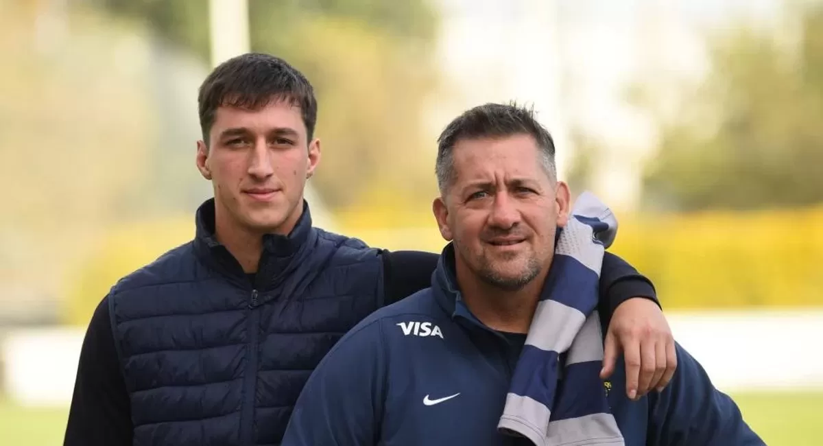 HEREDERO. Emilio Valdez y su hijo Gero viven intensamente el rugby. 