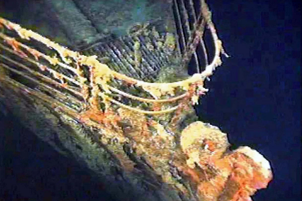 RESTOS DEL TITANIC. El famoso naufragio se encuentra a 3.800 metros de profundidad en el fondo del Atlántico