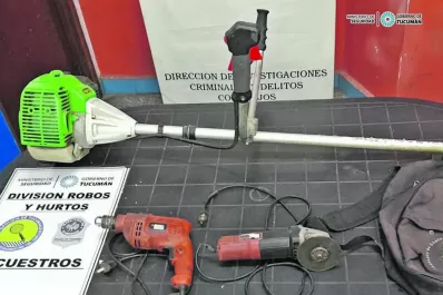 Robo en un vivero: recuperan una desmalezadora, un taladro y otras herramientas