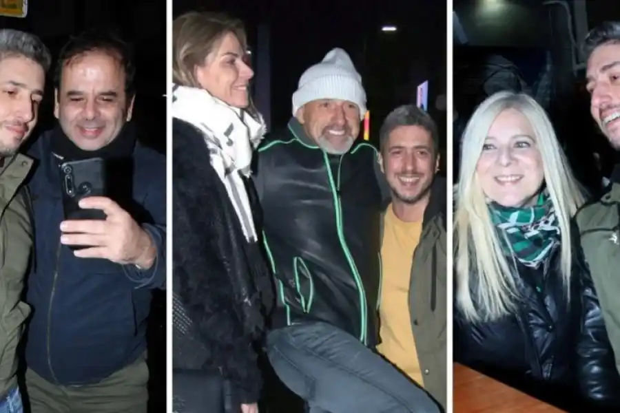 Jey Mammón accedió a saludar y sacarse fotos con quienes se lo pedían en la noche porteña. (Foto: móvilpress)