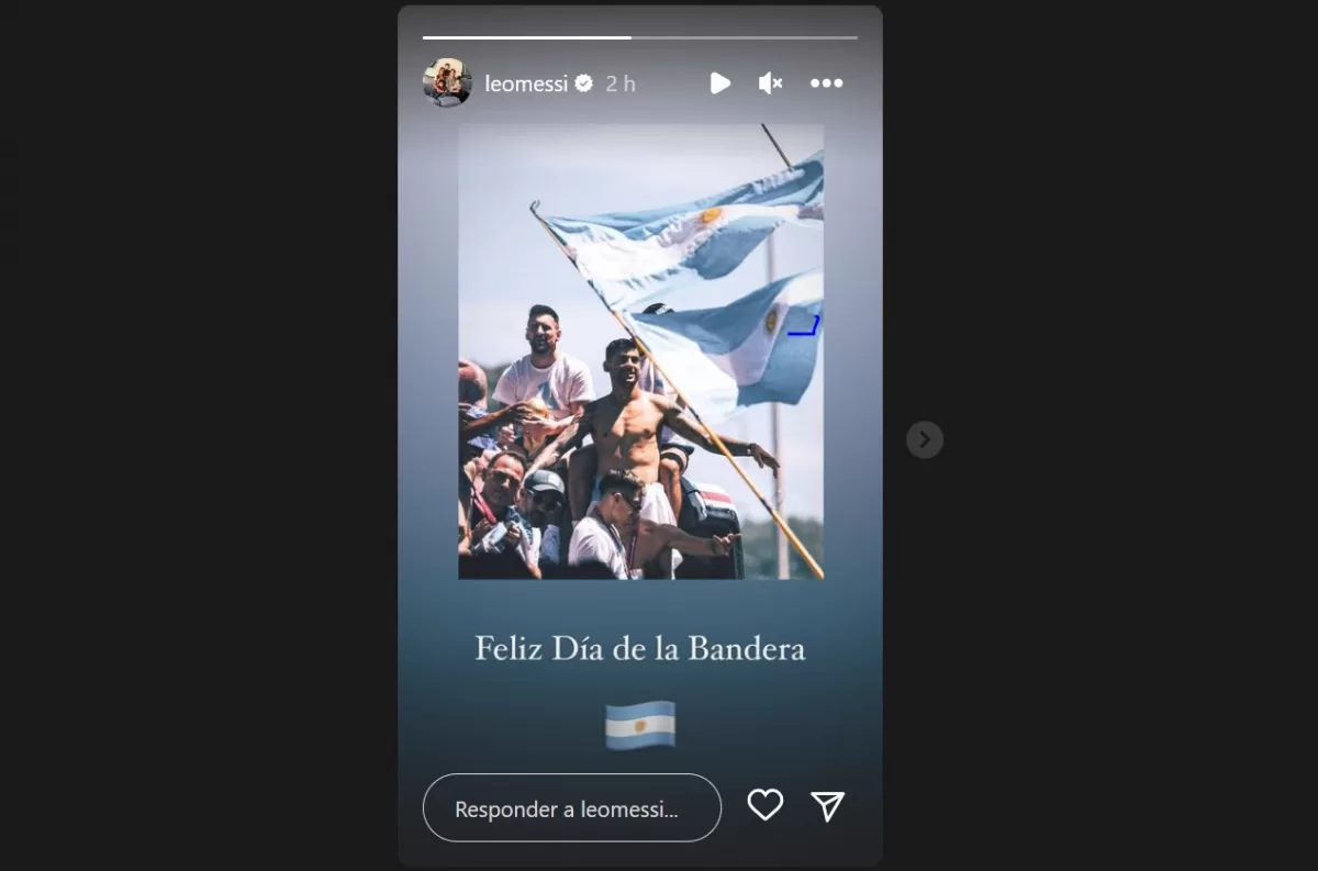 Foto tomada de Instagram / @leomessi. 