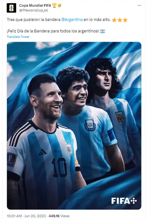 La especial foto que compartió Lionel Messi para celebrar el Día de la Bandera