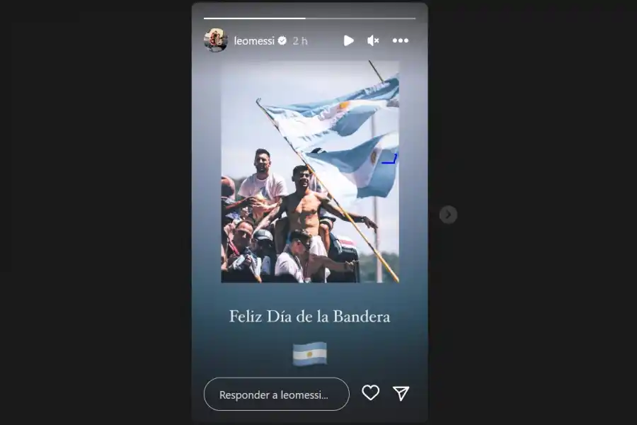Foto tomada de Instagram / @leomessi. 