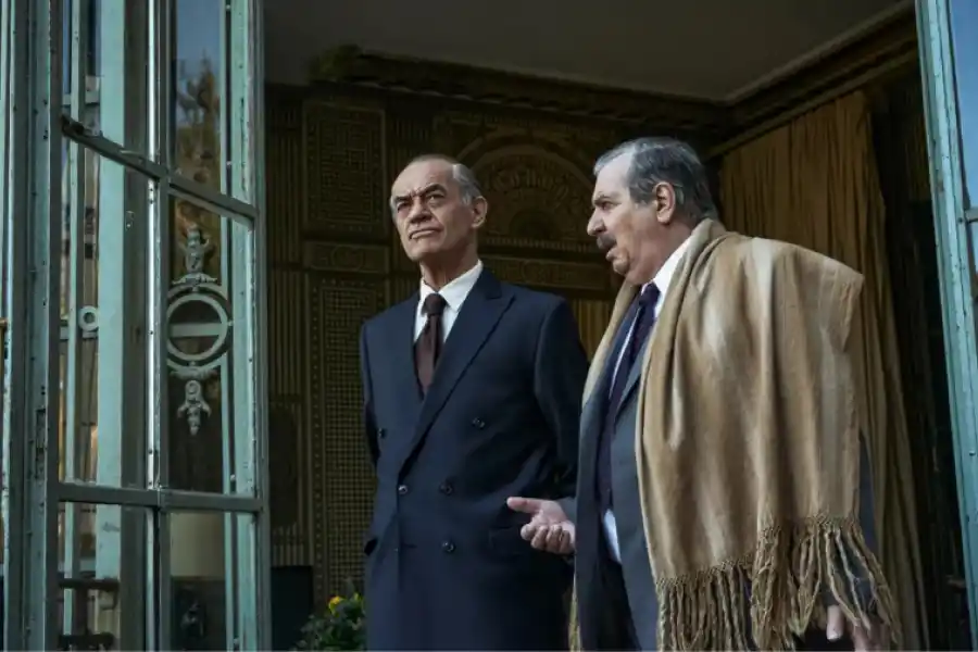 Jean Pierre Noher como Fernando de la Rúa y Manuel Callau como Raúl Alfonsín. Foto: Star+