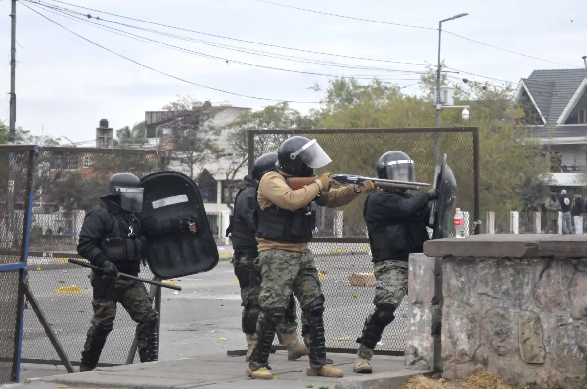 Represión en protestas de Jujuy. Telam
