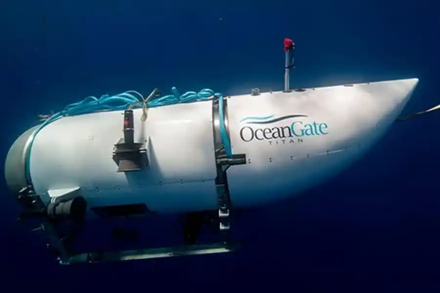 SIN CONTACTO. El submarino desparecido, bautizado como Titan de la compañía Ocean Gate, mantuvo contacto por última vez el domingo.