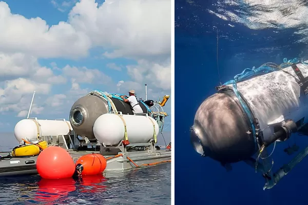 Video: una joven filmó al submarino antes de sumergirse rumbo al Titanic