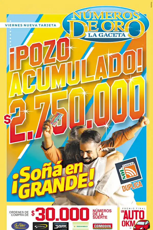 El pozo de los Números de Oro quedó vacante: ¡Acumula $ 2.750.000!