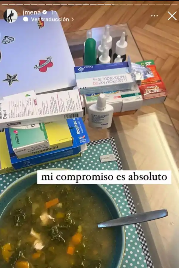 El tratamiento de Jimena Barón para superar la gripe