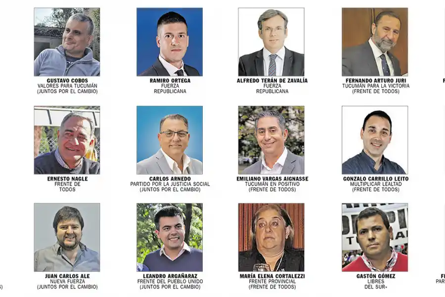 Los 18 concejales de la Capital.