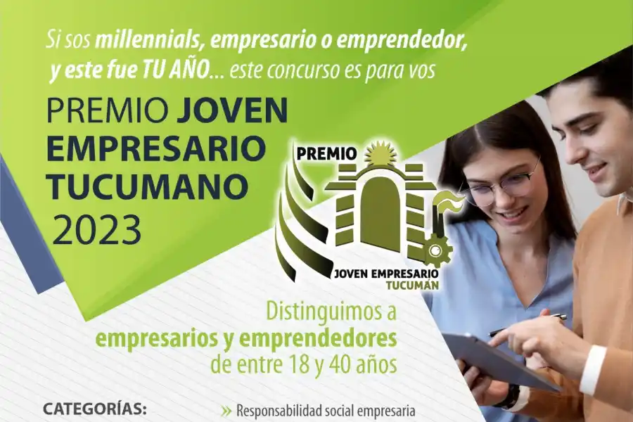 Abren las inscripciones para participar del premio Joven Empresario Tucumano