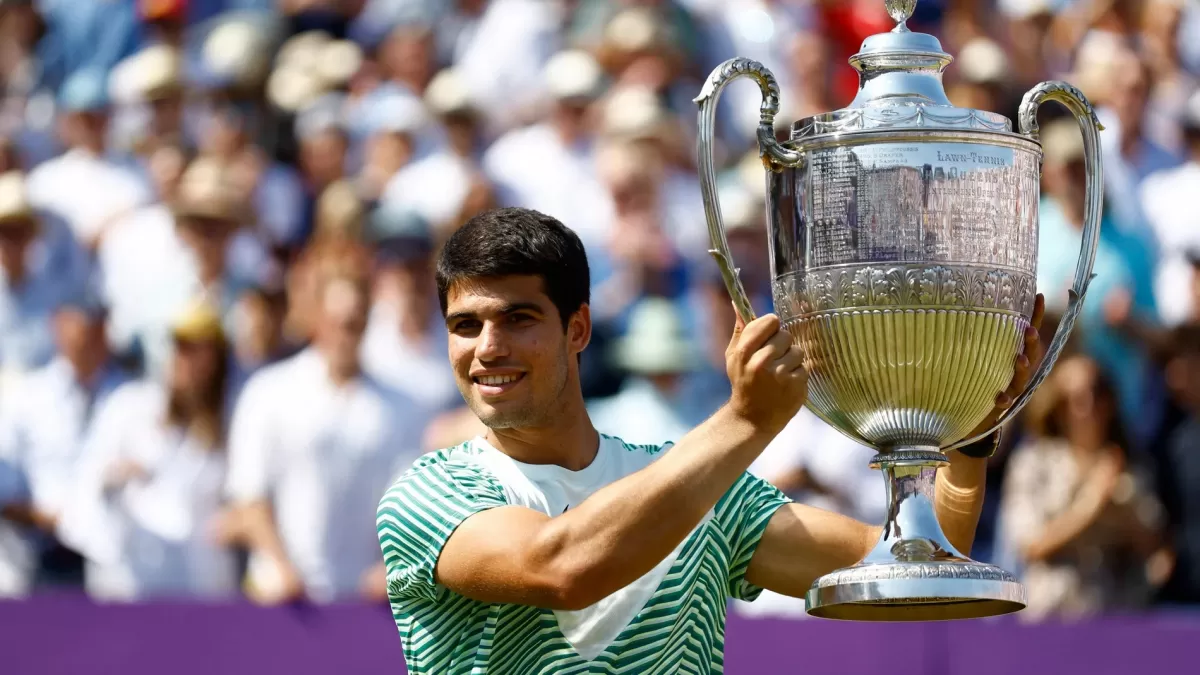 Tenis: Alcaraz llega N° 1 a Wimbledon