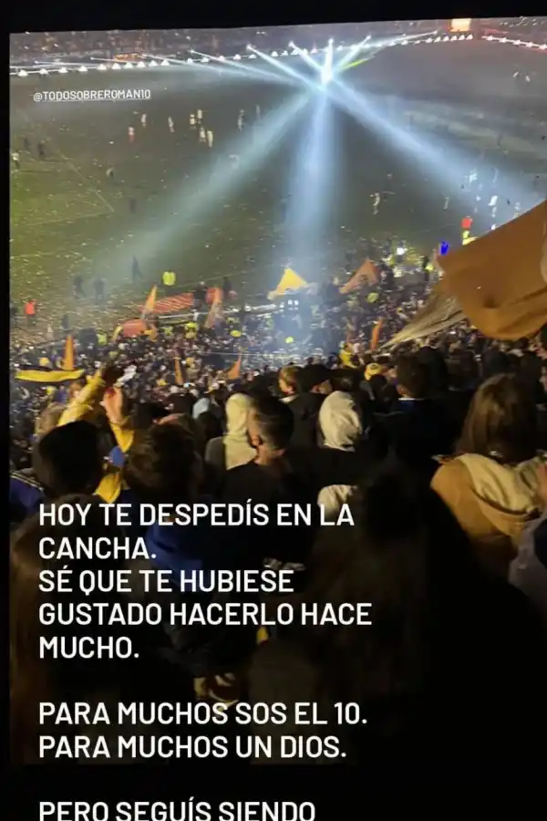 El mensaje de Sergio Massa a Juan Román Riquelme en su despedida.