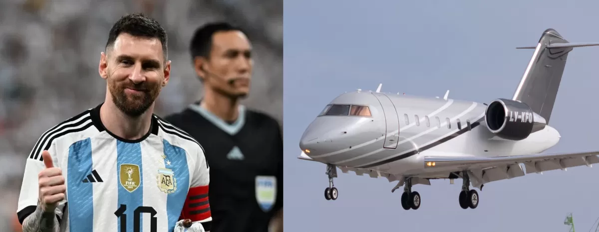 ¿Cómo es el avión de Lionel Messi con el que llegó a Tucumán?