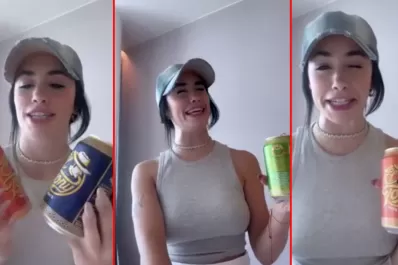 Lali Espósito probó mate frío en lata y su reacción fue furor en la redes