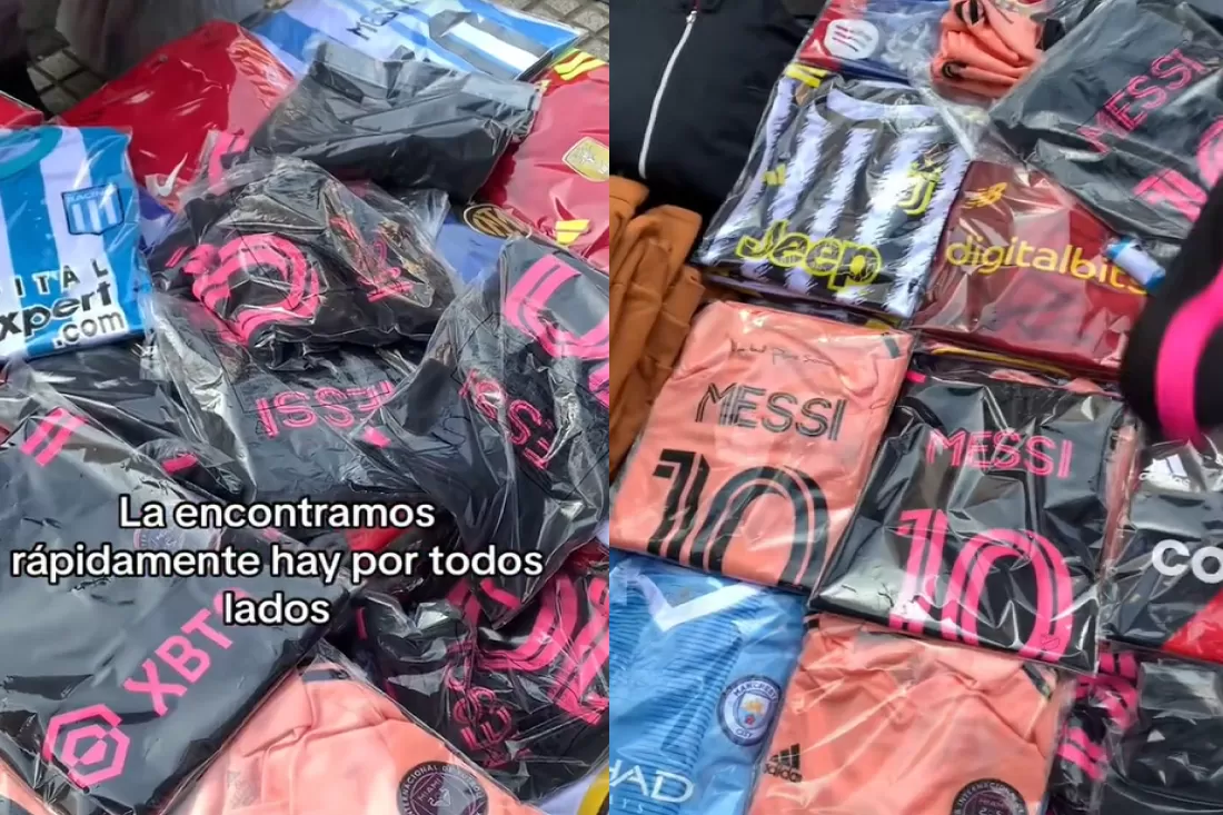 Un joven mostró cuánto cuesta la camiseta trucha del Inter Miami en Argentina