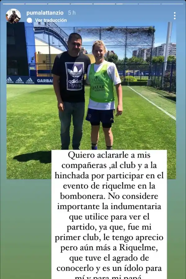 Otro escándalo desatado por asistir a la despedida de Riquelme: una jugadora de Indepeniente fue apuntada