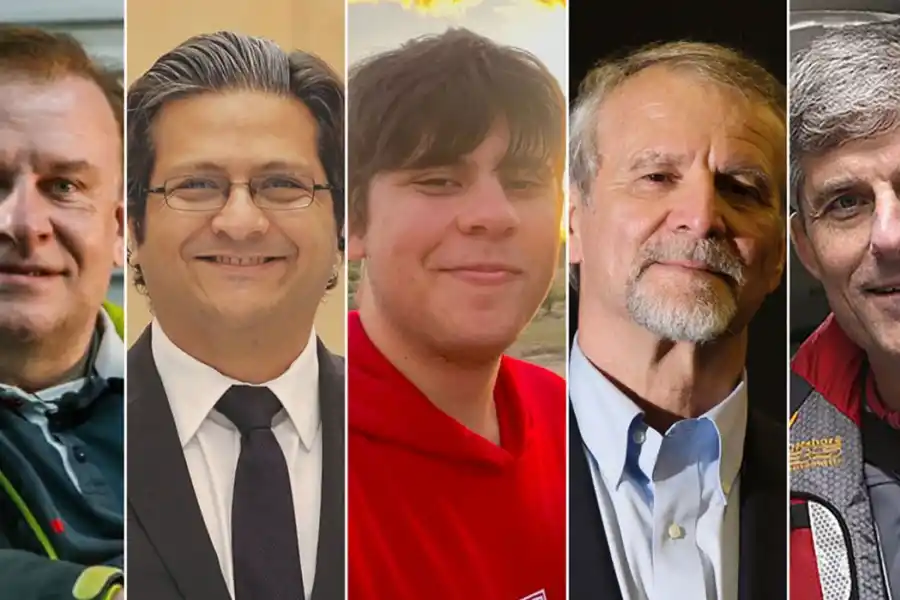 Los cinco hombres que murieron en la tragedia del submarino