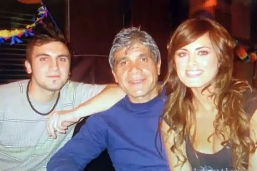 Silvina Luna junto a su papá y su hermano