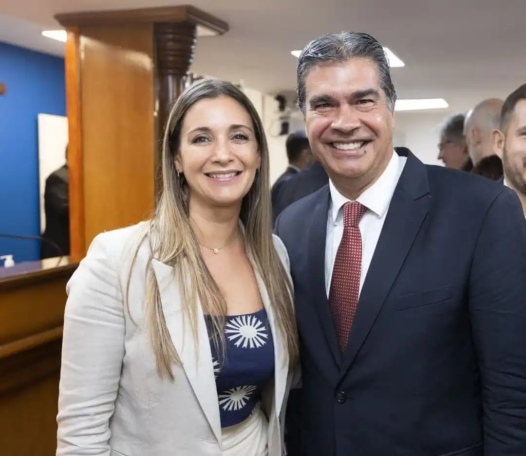 Claudia Lorena Panzardi y Jorge Capitanich.