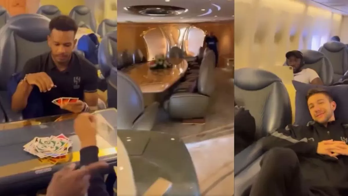 Camas y un trono dorado: el fastuoso avión del equipo Al-Hilal que usan para viajar a sus partidos