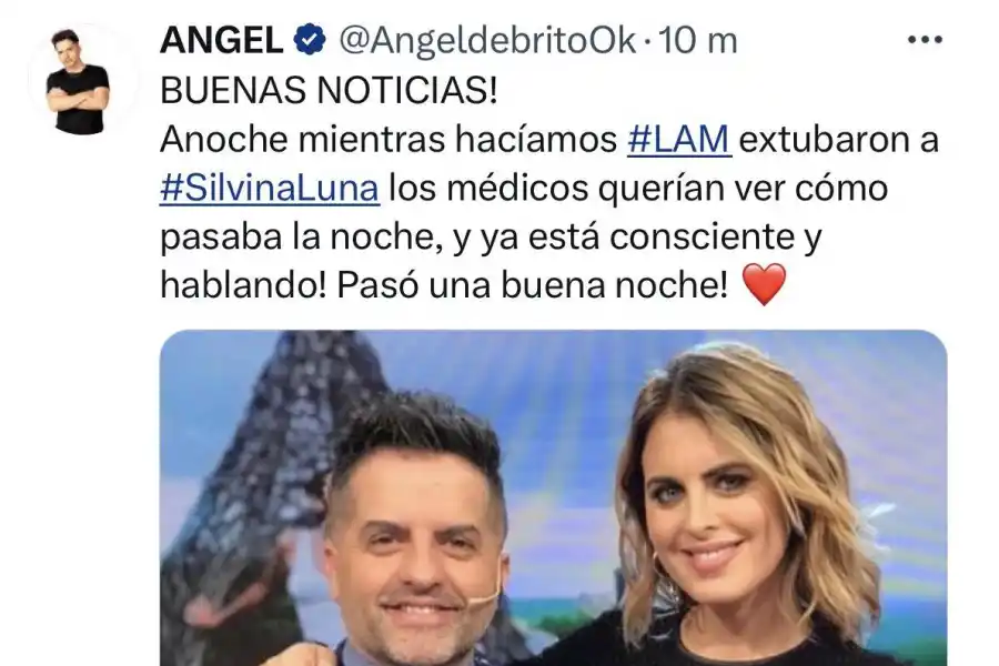 La buena noticia sobre la salud de Silvina Luna