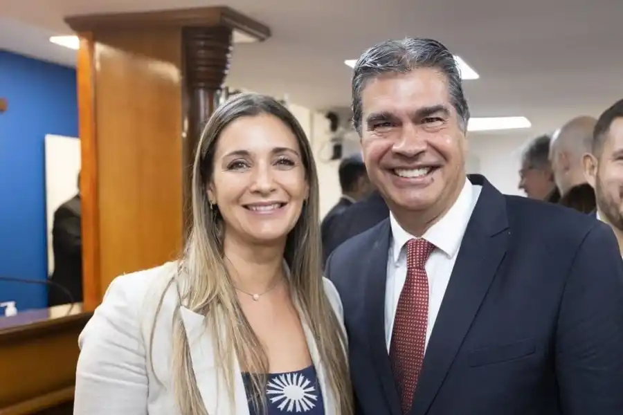 Claudia Lorena Panzardi y Jorge Capitanich.