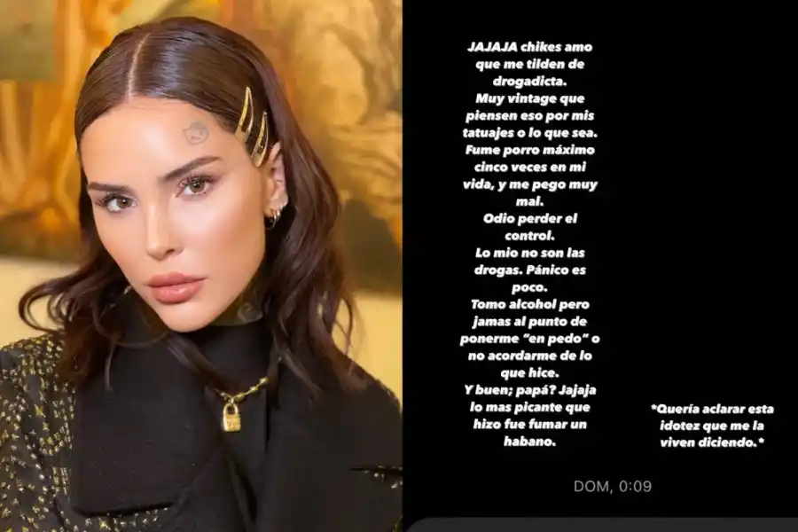 La reacción de Candelaria Tinelli cuando le preguntaron si consumía drogas con Marcelo