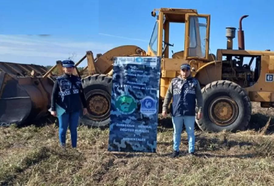 Lograron frenar el desmonte ilegal de un campo