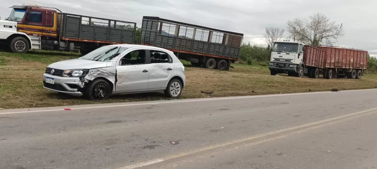 Un auto Volkswagen Gol Trend protagonizó el accidente mortal.