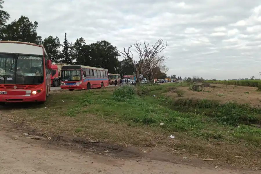 Hubo un corte de tránsito por el siniestro. 