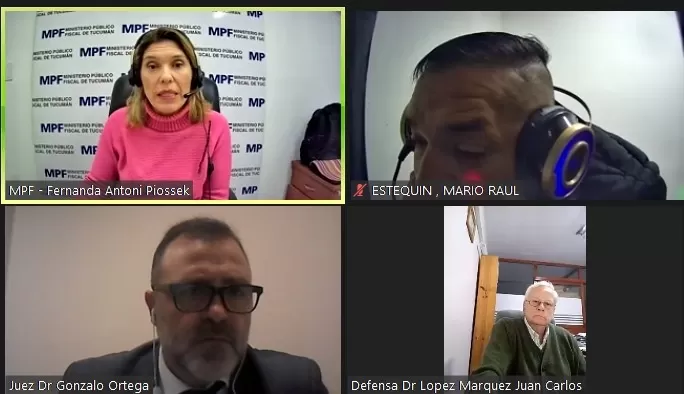 VIRTUALIDAD. Todas las partes durante la audiencia que fue vía Zoom.