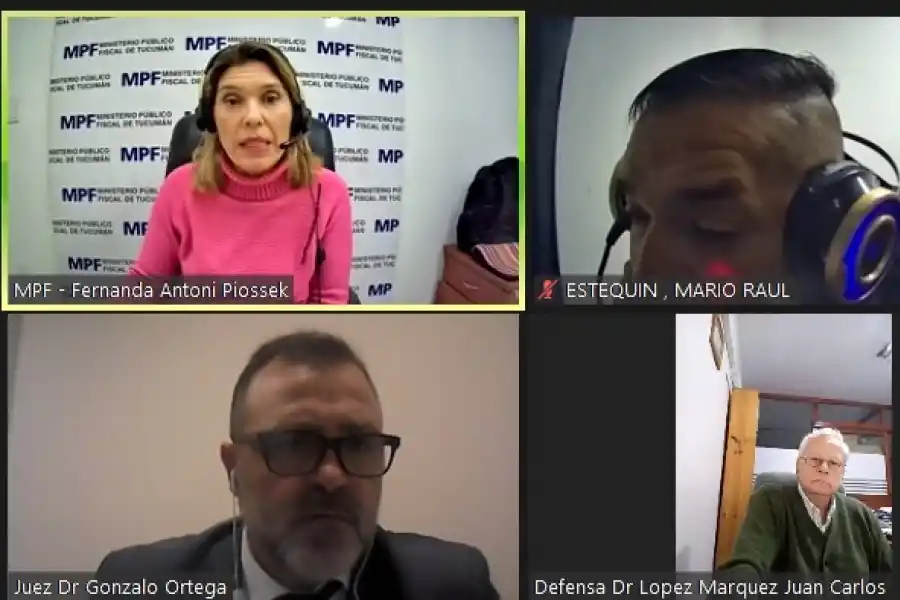 VIRTUALIDAD. Todas las partes durante la audiencia que fue vía Zoom.