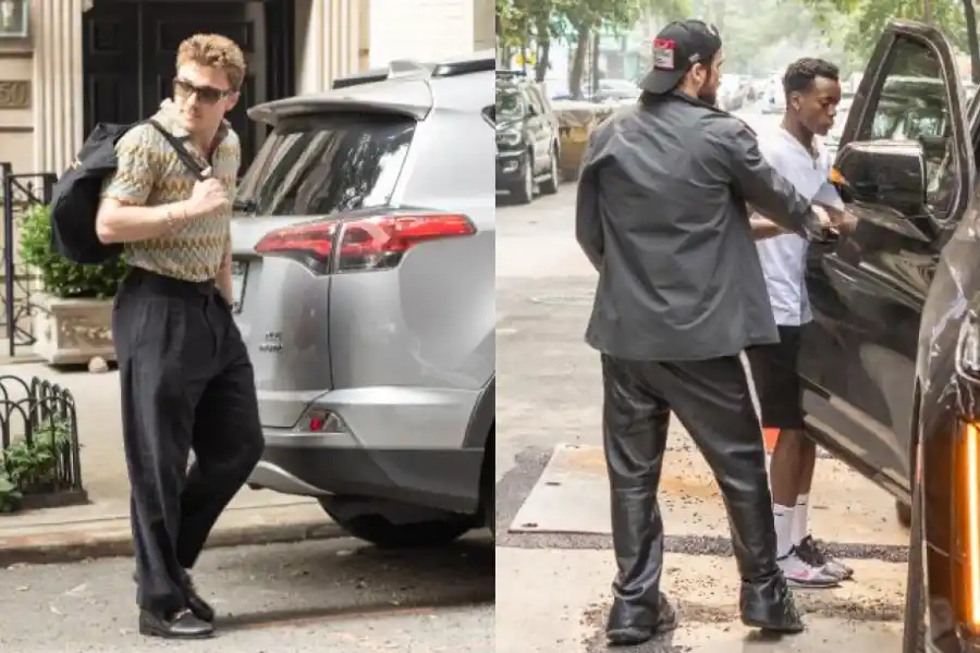 Rocco Ritchie y David Banda fueron fotografiados saliendo de la casa de Madonna en Manhattan