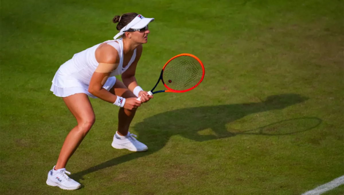 ESFUERZO. Nadia Podoroska intentará mejorar su marca histórica en Wimbledon.
