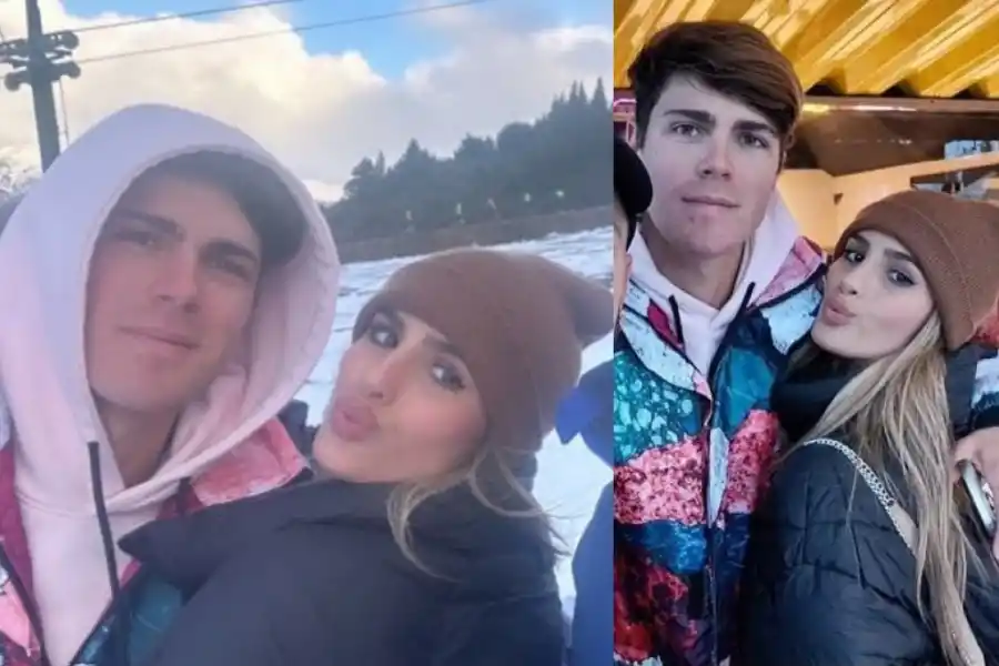 Las cariñosas fotos que Julieta Poggio compartió junto a Marcos Ginocchio en la nieve de Bariloche