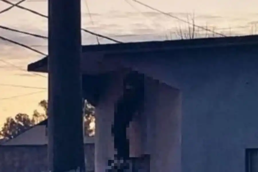 Intentó entrar a robar a un comercio y murió asfixiado: “Quedó colgado ahí”