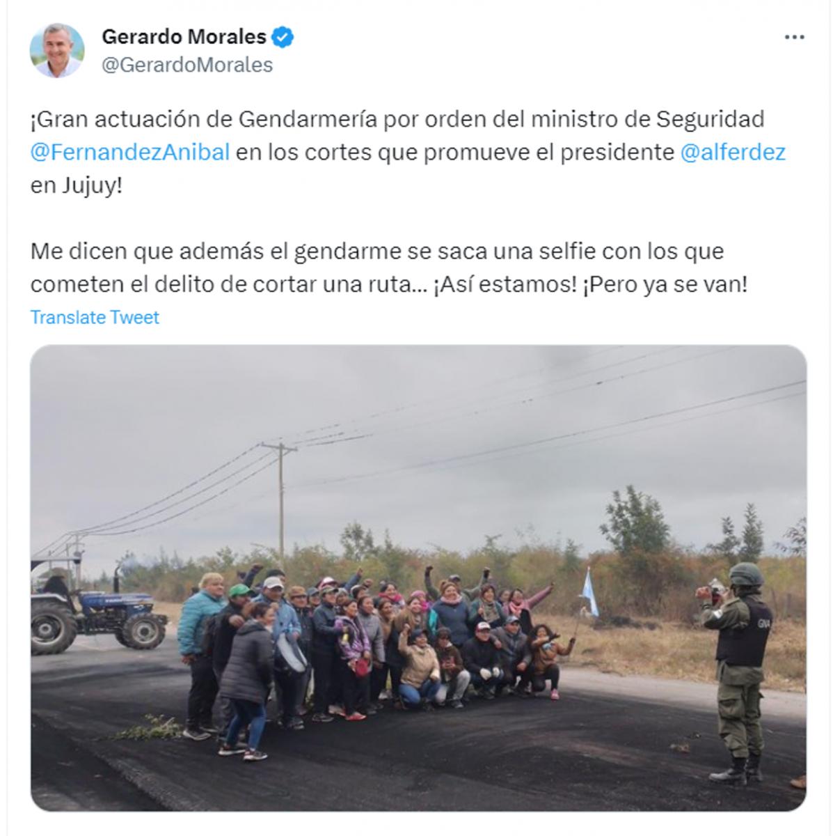 Berreta: el fuerte cruce entre Gerardo Morales y Aníbal Fernández