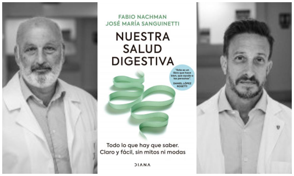 El médico José María Sanguinetti (izq), director del sanatorio El Carmen de Salta, escribió junto a Fabio Nachman (der) el libro “Salud Digestiva”