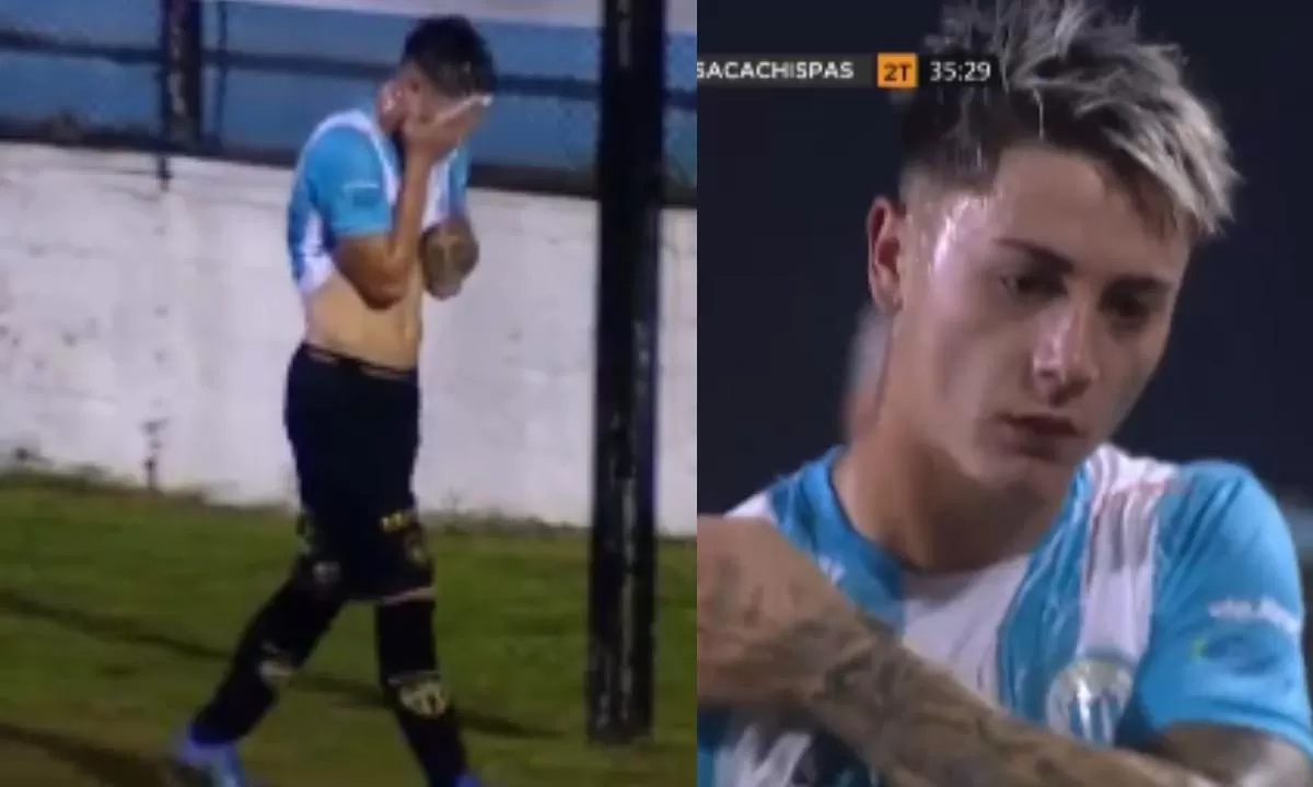 Video: un futbolista del ascenso fue expulsado por hacer pis en el campo de juego y generó una oleada de memes