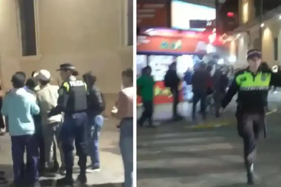 VIDEO. Un civil registró el momento en el que intervino la Policía. captura de video