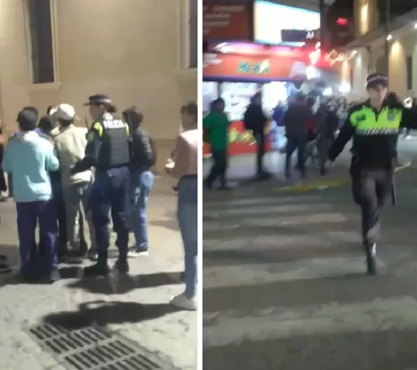 VIDEO. Un civil registró el momento en el que intervino la Policía. captura de video