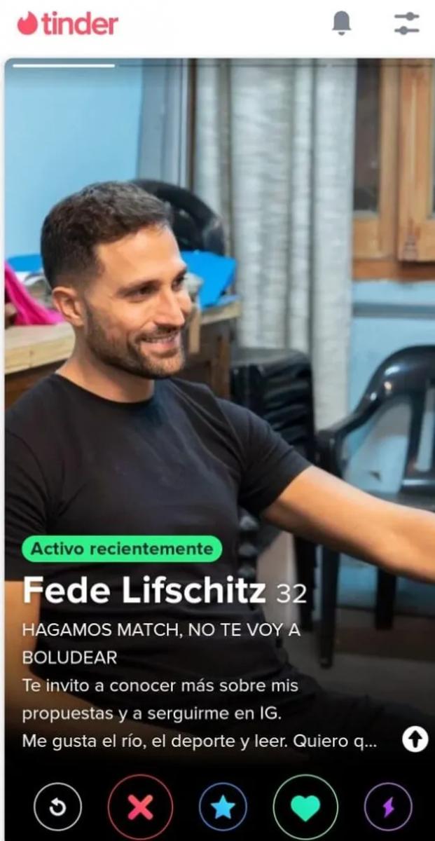 La campaña de Federico Lifschitz, precandidato a concejal por Rosario, en Tinder