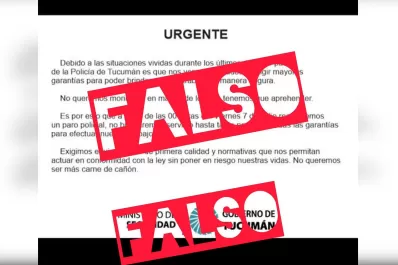 Desmintieron el anuncio de un paro policial en Tucumán