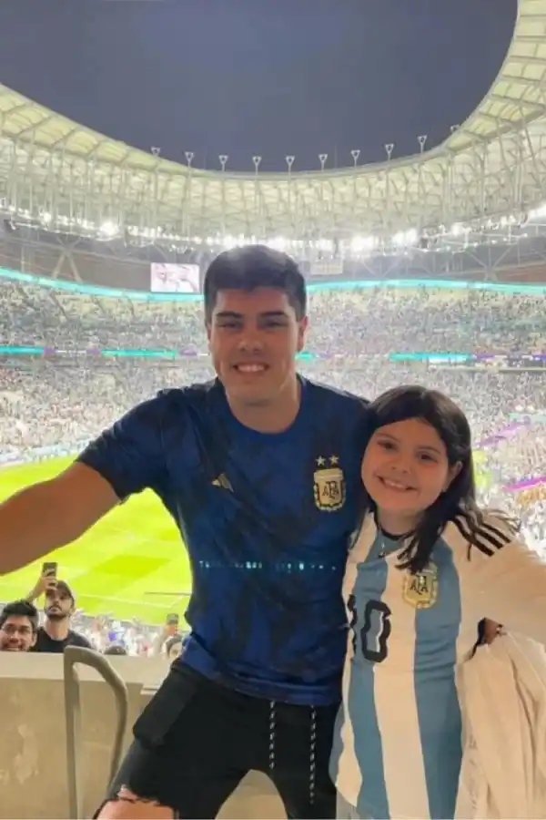 Tomás, presente en el Mundial de Qatar.