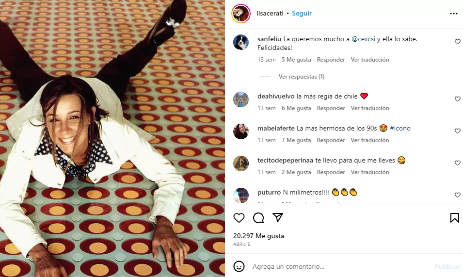 El posteo que Lisa Cerati le dedicó a su mamá por su cumpleaños