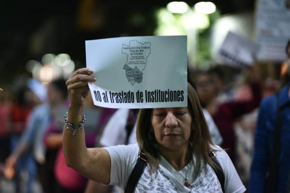 Concepción: vecinos marcharon para expresarse en contra del traslado de la delegación de la Federal