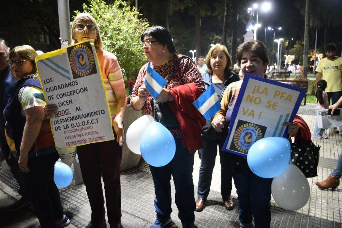 Concepción: vecinos marcharon para expresarse en contra del traslado de la delegación de la Federal
